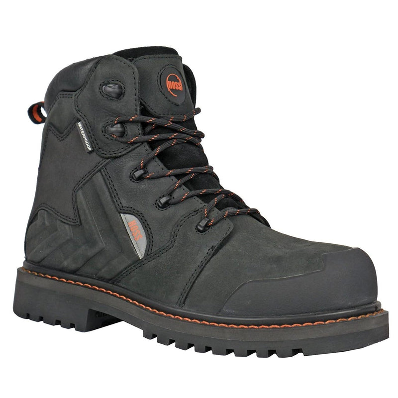 Hoss Men's Bronc 6" Composite Toe Boots, 60145, Black, view 1 of 7
