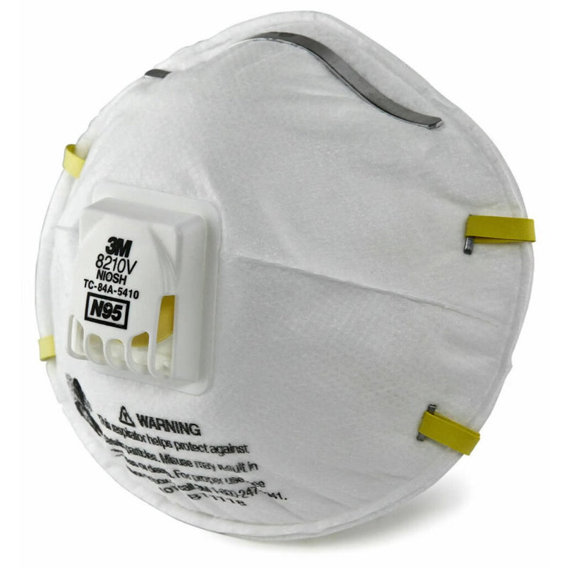 3M N95 Particulate Respirator USA Made, 8210V, White, view 5 of 8