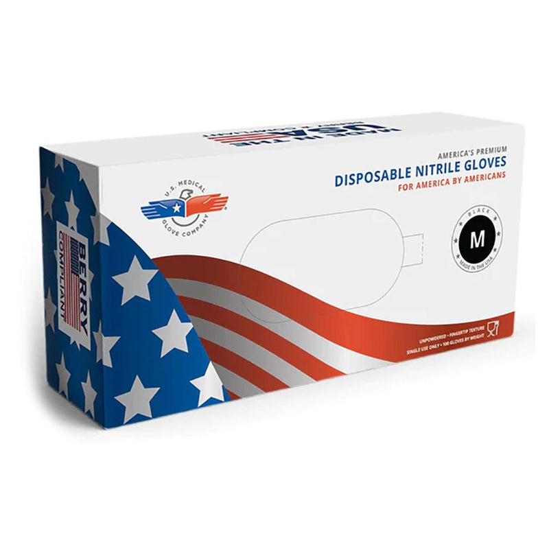 Disposable Nitrile Exam Gloves, 6 mil, Made in USA, Black, Box of 100, view 6 of 6
