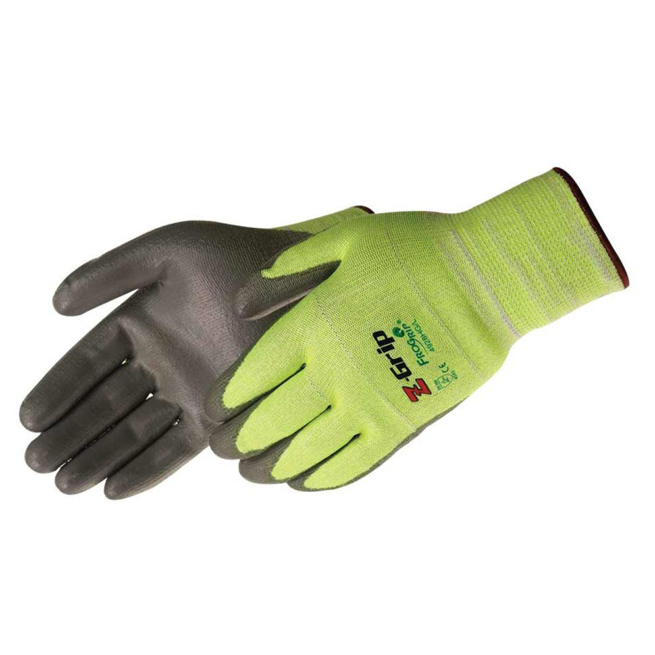 FroGrip Z-Grip 4928HG Hi-vis Green A4 Cut Polyurethane Coated Gloves FroGrip Z-Grip 4928HG Hi-vis Green A4 Cut Polyurethane Coated Gloves