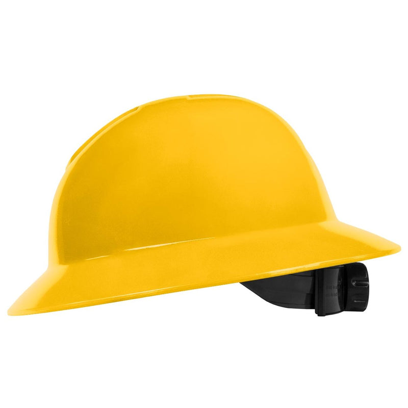 Rugged Blue Defender Full Brim Hard Hat, 6-Point Ratchet Suspension, RBH300, view 13 of 23