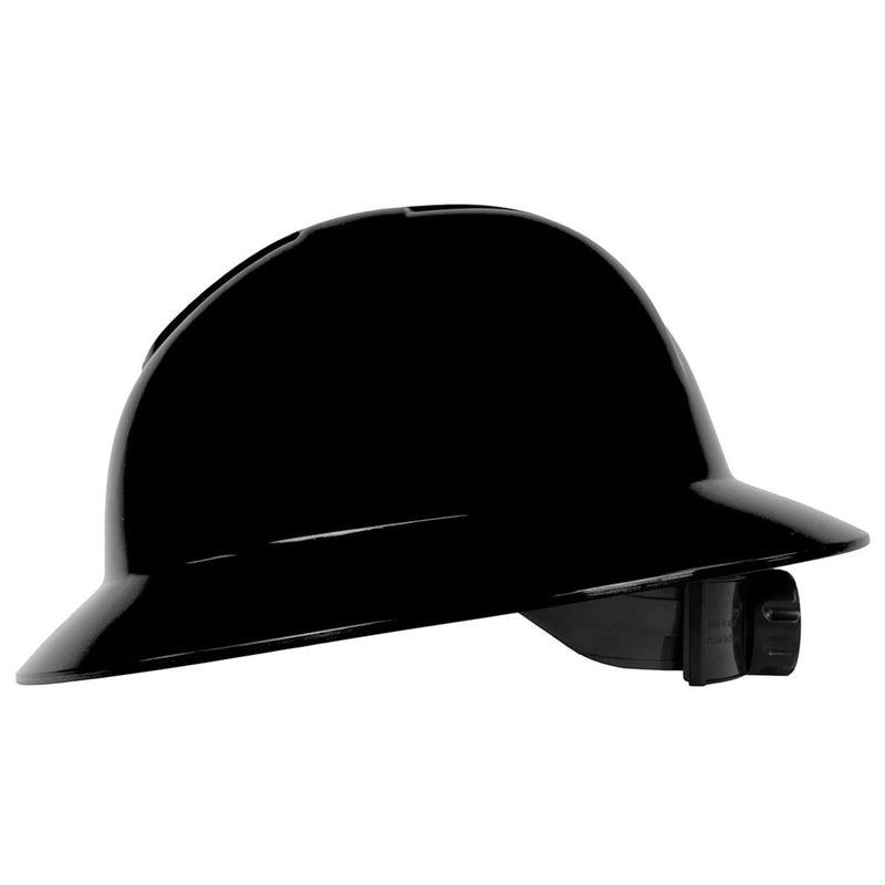 Rugged Blue Defender Full Brim Hard Hat, 6-Point Ratchet Suspension, RBH300, view 11 of 23
