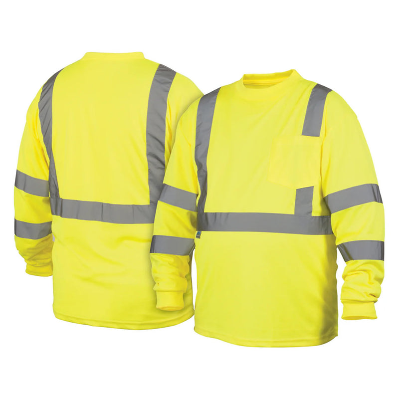 Pyramex RLTS31 Type R Class 3 Hi-Vis Long Sleeve T-Shirt, view 3 of 4