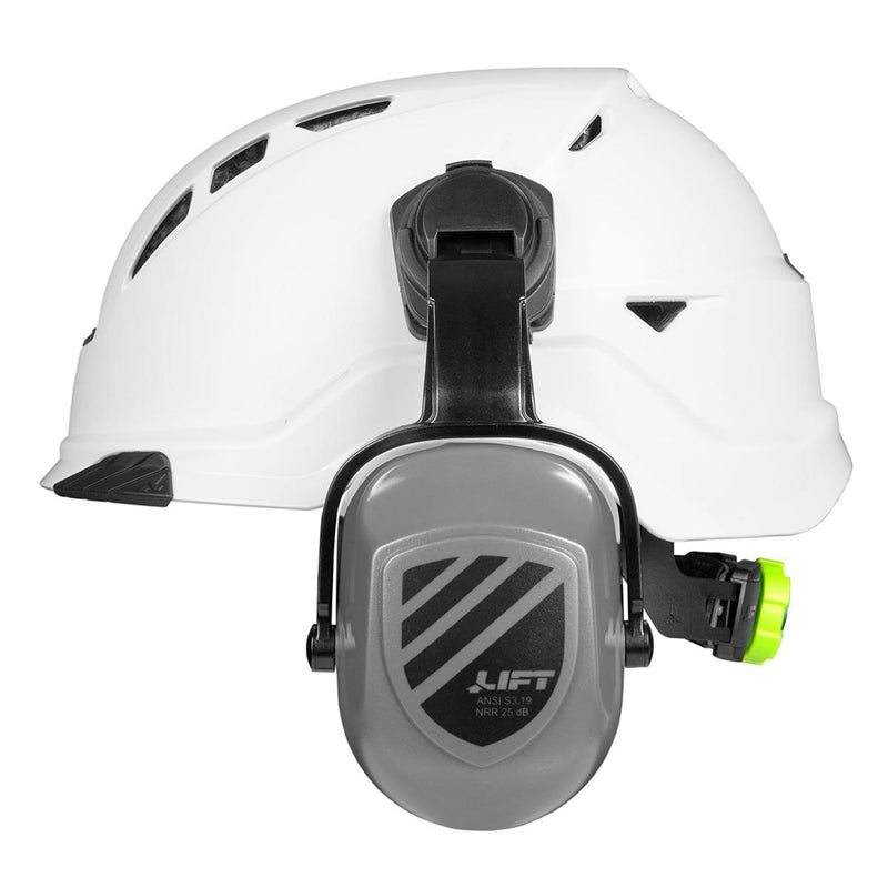 LIFT Cap Mounted Earmuffs, HEP25-22GY, Gray, view 3 of 7