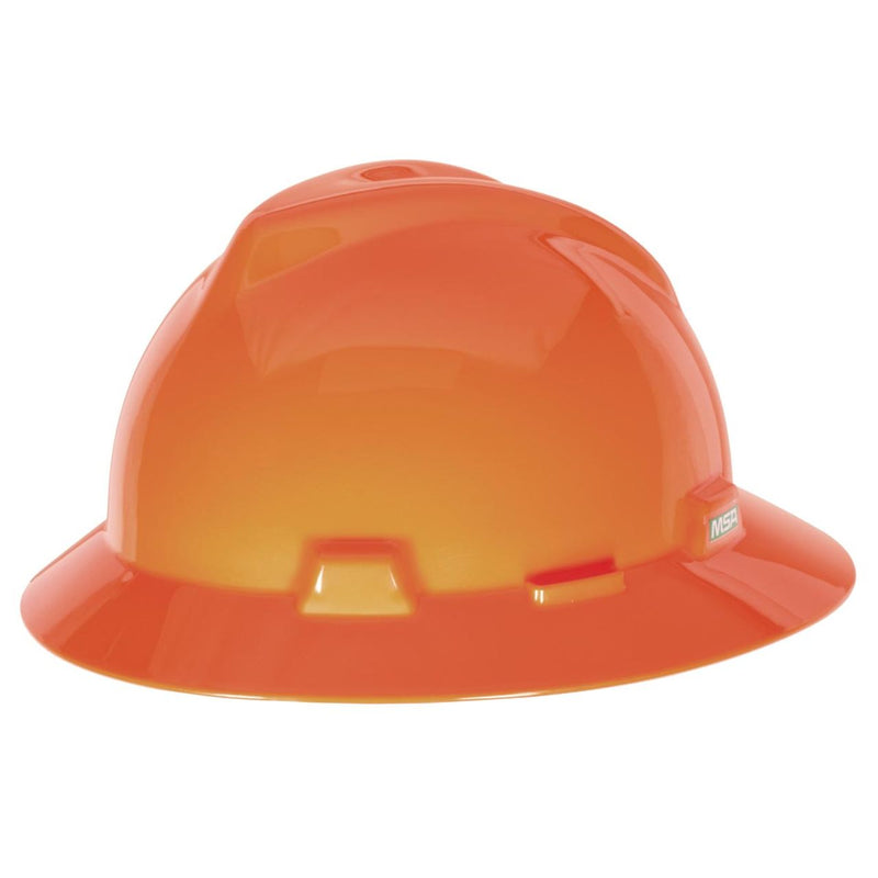 MSA V-Gard Full Brim Hard Hat with Fas-Trac III Suspension, view 6 of 17