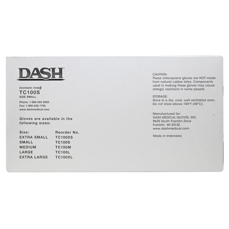 DASH True Comfort Polychloroprene Exam Grade Disposable Gloves, Green, 5.1 mil, Box of 100, view 10 of 10