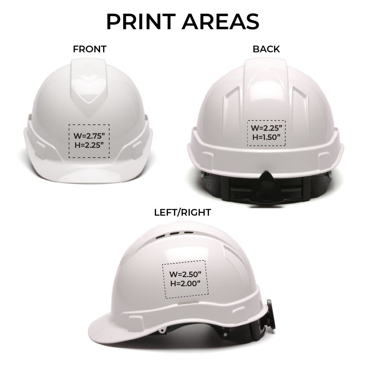 Custom Pyramex Ridgeline HD Glossy Vented Cap Style Hard Hat, 4-Point Ratchet Suspension, 16 Pack Custom Pyramex Ridgeline HD Glossy Vented Cap Style Hard Hat, 4-Point Ratchet Suspension, 16 Pack