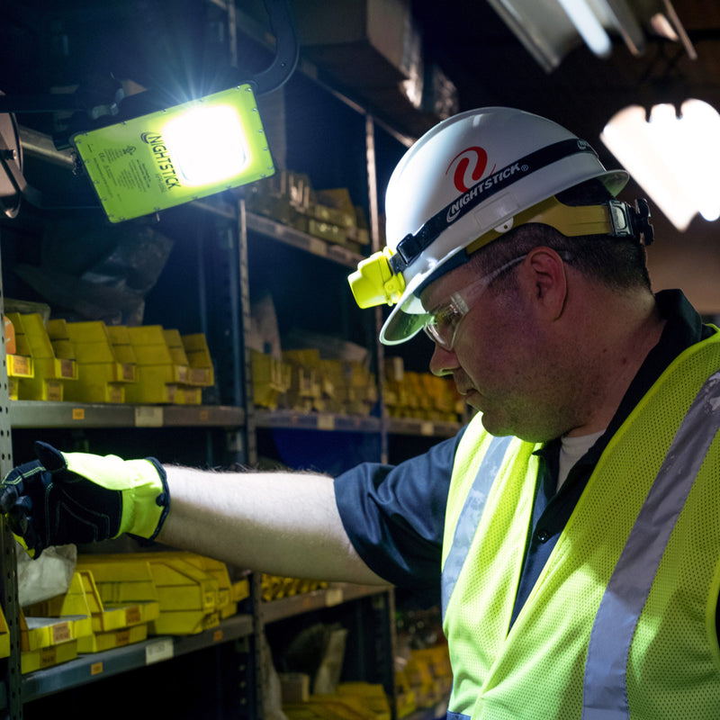Nightstick Intrinsically Safe Headlamp w/Zero-Band Mount - 3 AAA - Green - UL913 / ATEX, view 2 of 9