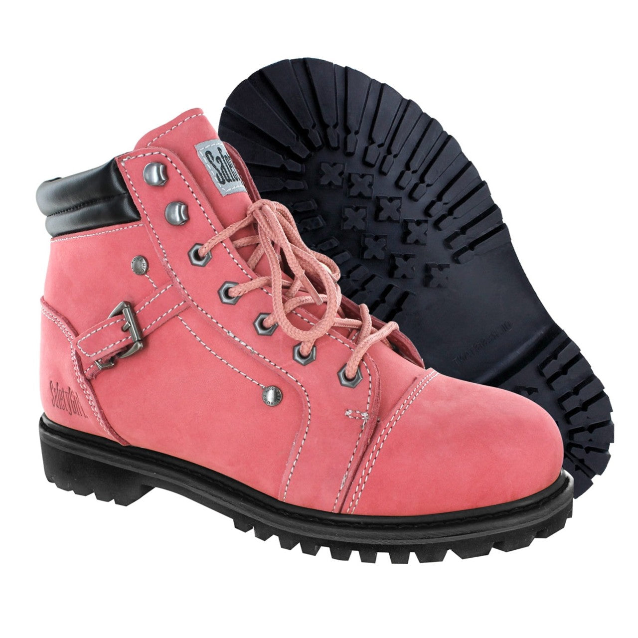Safety Girl Women's Fusion Steel Toe Work Boots - Pink Safety Girl Women's Fusion Steel Toe Work Boots - Pink