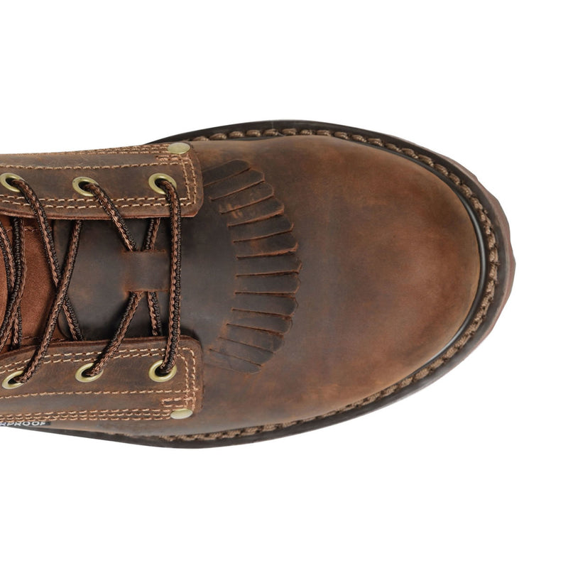 Carolina Men's 28 Series 8" Waterproof EH Soft Toe Boots, CA8028, Kharthoum Cigar, view 2 of 7
