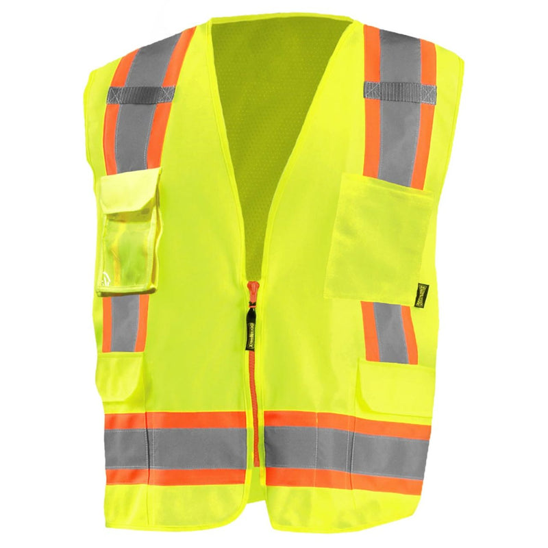 OccuNomix Type R Class 2 Hi-Vis Sustainable Surveyor Safety Vest, LUX-RYSM2T, view 1 of 1