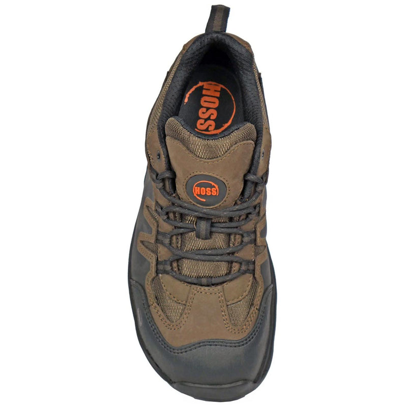 Hoss Men's Eric Lo Aluminum Toe Shoes, 50238, Brown, view 7 of 8