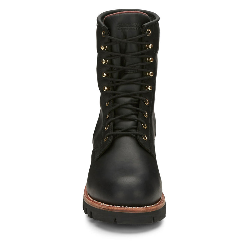Chippewa Men's Paladin 8" Logger Waterproof Insulated EH Steel Toe Boots, 73050, Black, view 4 of 7