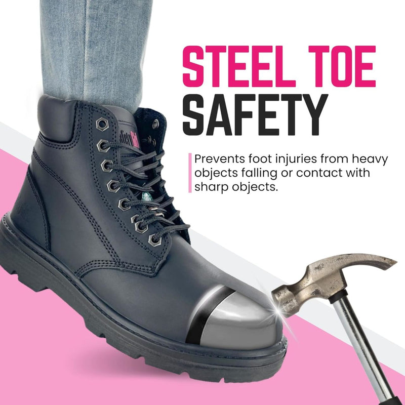 Safety Girl Women's Somerset 6" Waterproof EH PR Steel Toe Boots - 15501, view 2 of 21