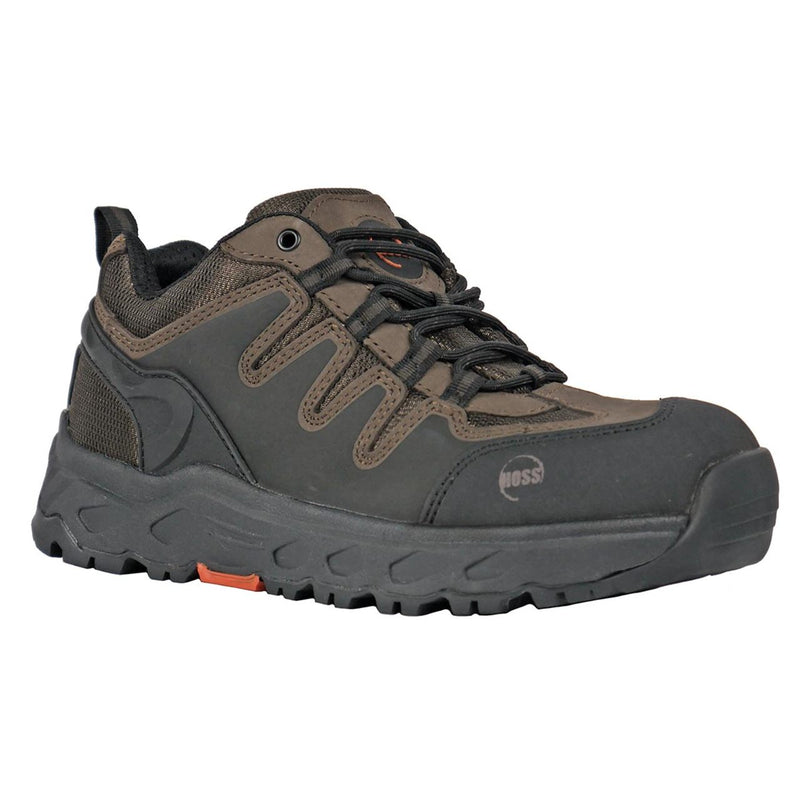 Hoss Men's Eric Lo Aluminum Toe Shoes, 50238, Brown, view 1 of 8