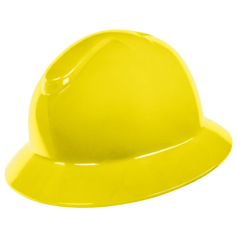 Rugged Blue Defender Full Brim Hard Hat, 6-Point Ratchet Suspension, RBH300, view 14 of 23
