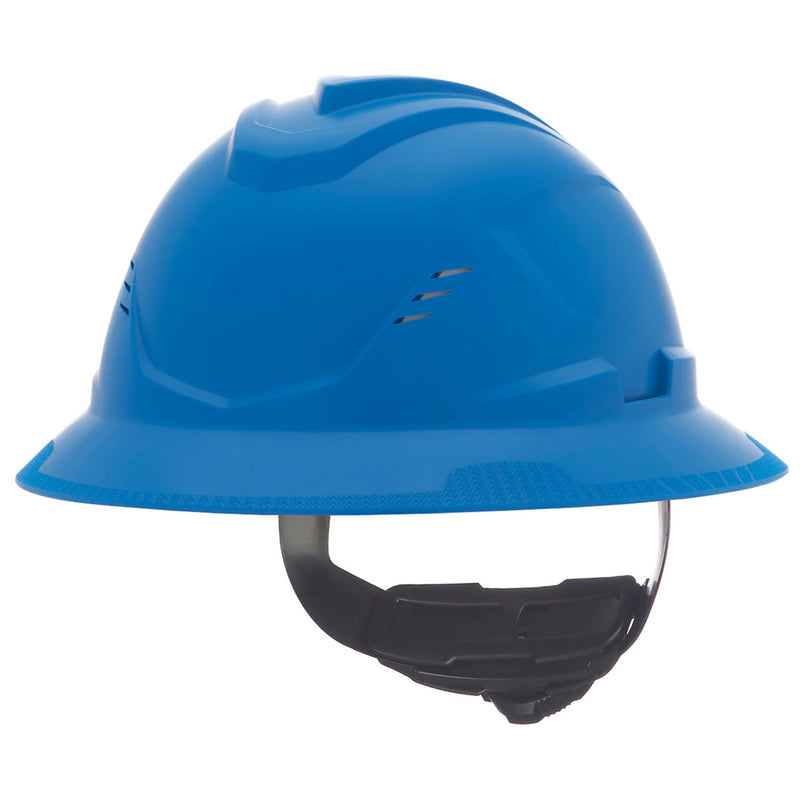 MSA V-Gard C1 Full Brim Vented Hard Hat with Fas-Trac III Suspension, view 1 of 15