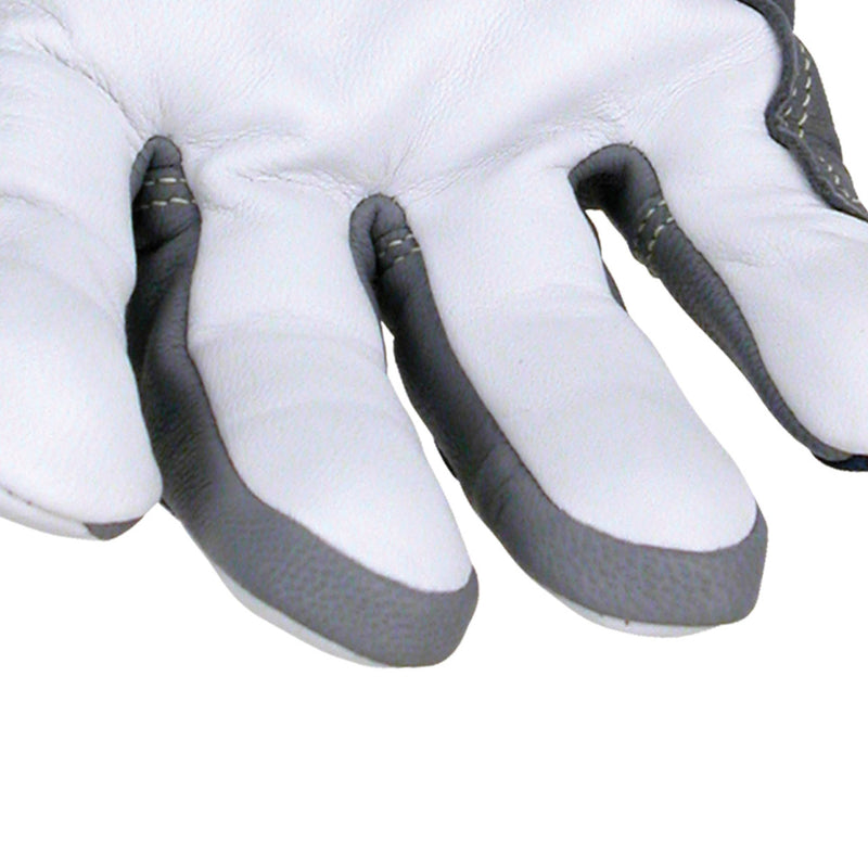 Black Stallion T50 Premium Grain Goatskin Flame Resistant TIG Welding Gloves, Blue/White/Gray, view 5 of 7