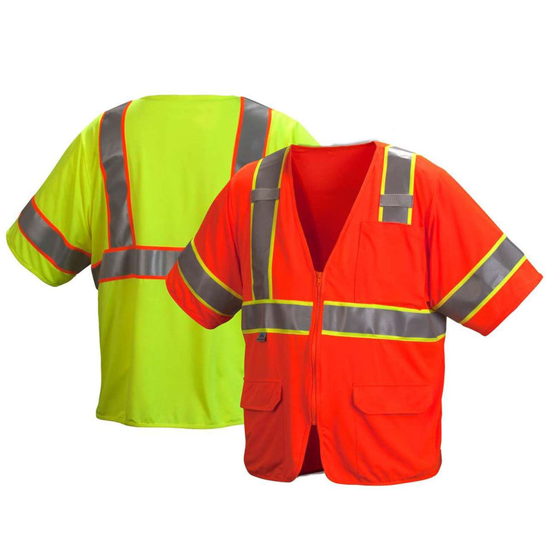 Pyramex RVZ35 Type R Class 3 Hi-Vis Safety Vest, view 4 of 7