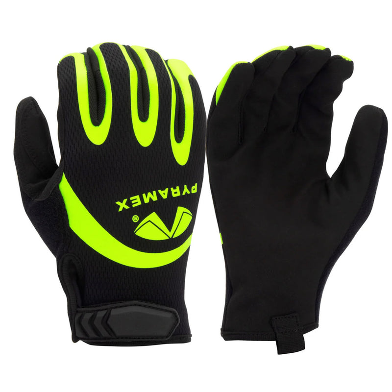 Pyramex GL105HT A1 Cut Resistant High Vis Work Gloves, High-Vis Yellow/Black, view 1 of 3