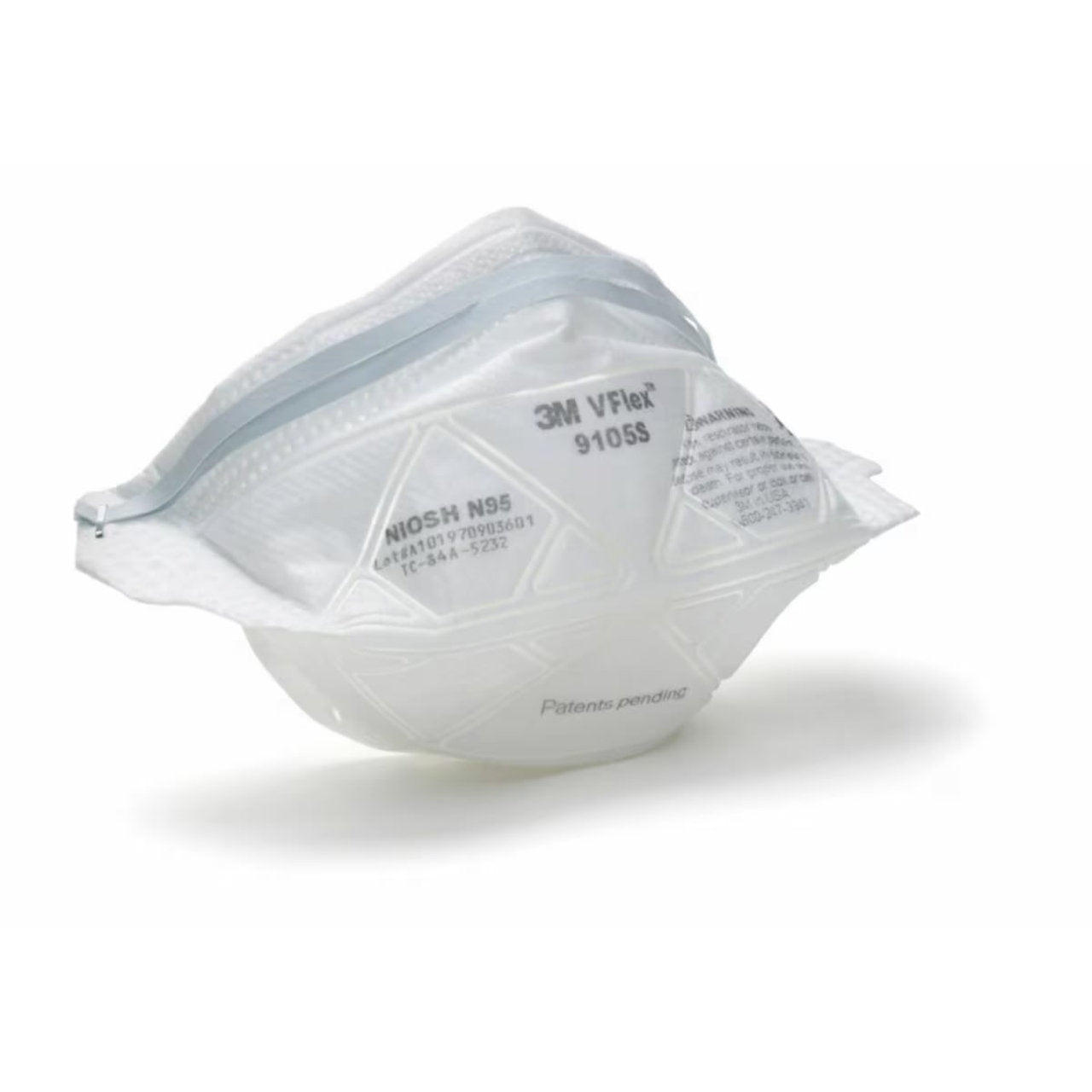 3M N95 Disposable Respirator, 9105S, White, Pack of 50 3M N95 Disposable Respirator, 9105S, White, Pack of 50