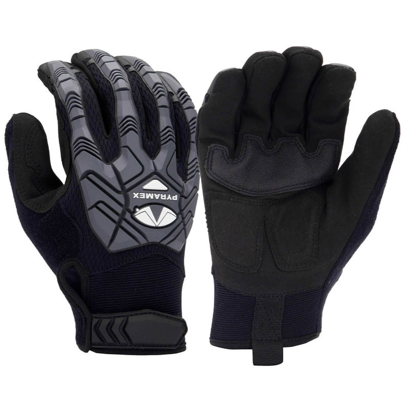 Pyramex GL204HT Synthetic Leather Impact Gloves, Black, view 1 of 3