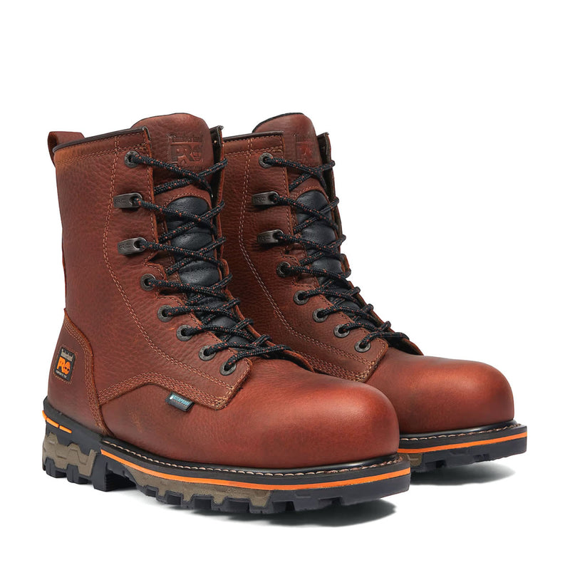 Timberland PRO Men's Boondock 8" Waterproof EH Composite Toe Work Boots, TB11112A2101, view 2 of 6
