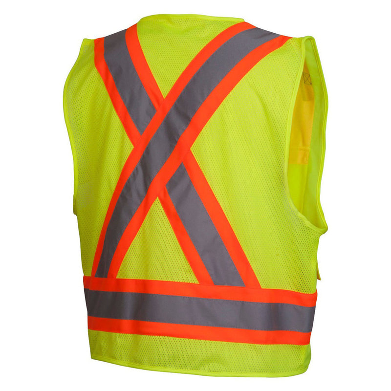 Pyramex RCZ24 Type R Class 2 Hi-Vis Two-Tone X-Back Safety Vest, view 2 of 5