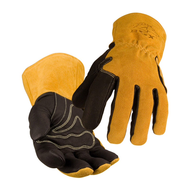 Black Stallion BM88 Pigskin & Cowhide MIG Welding Gloves, Natural/Black, view 1 of 7