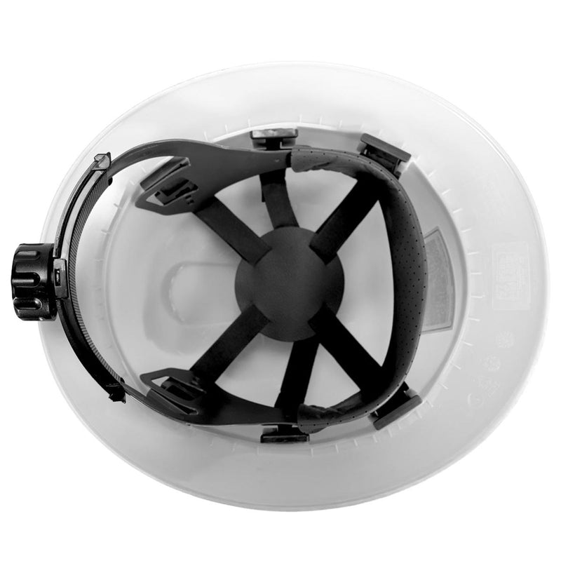 Rugged Blue Defender Full Brim Hard Hat, 6-Point Ratchet Suspension, RBH300, view 5 of 23