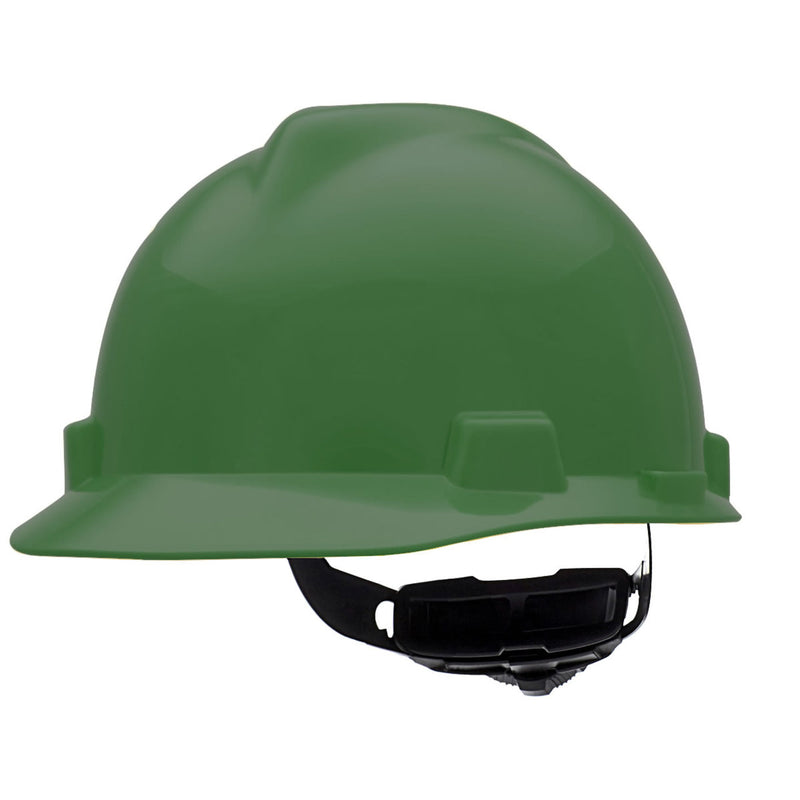 MSA V-Gard Cap Style Hard Hat Fas-Trac III Ratchet Suspension, view 12 of 24