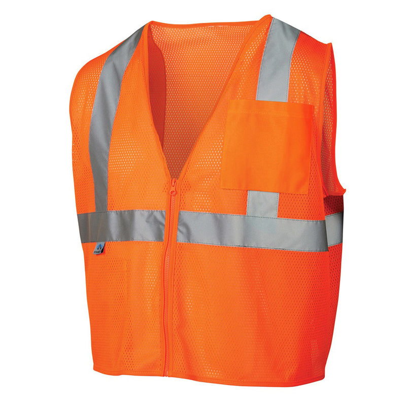 Pyramex RVZ21 Type R Class 2 Hi-Vis Mesh Safety Vest, view 3 of 6