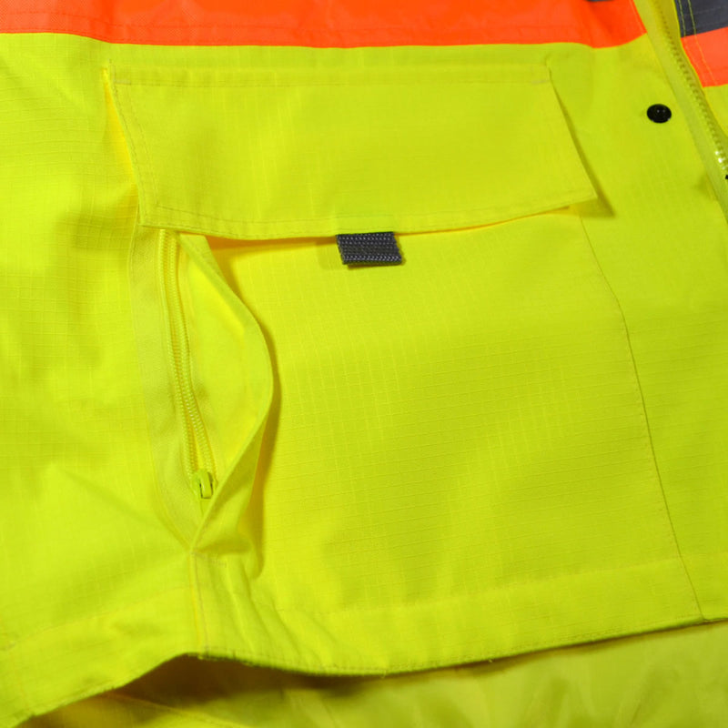 Occunomix Hi-Vis Class 3 2-Tone X-Back Breathable Rain Jacket, SP-RS2JX, view 4 of 5