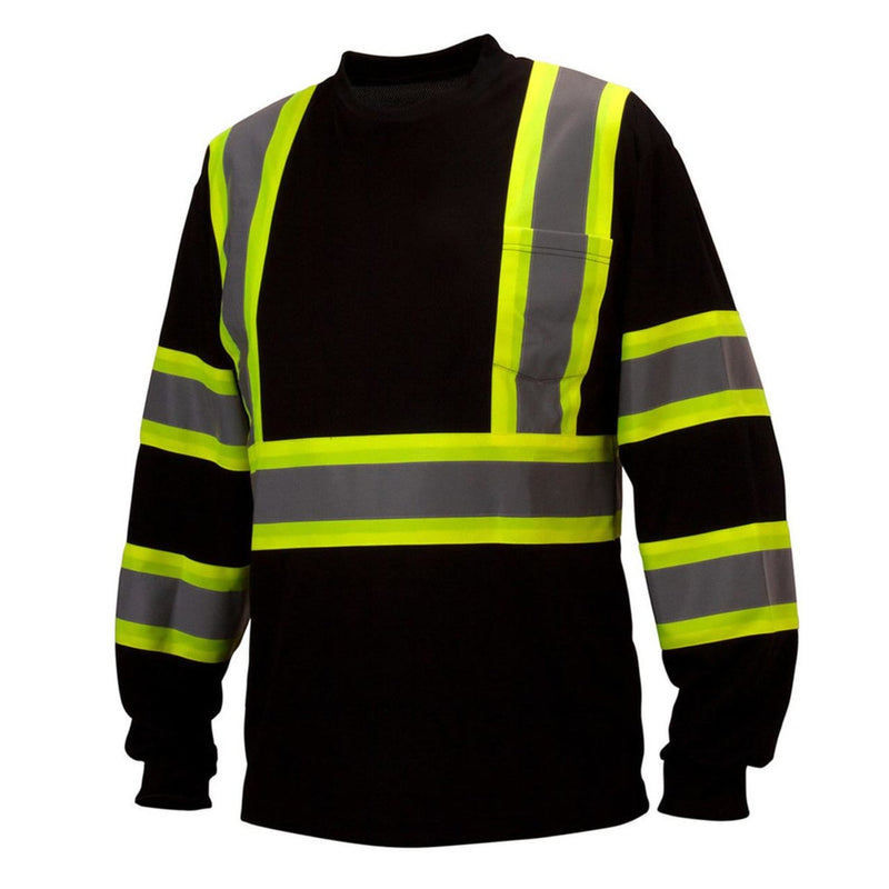 Pyramex RLCTS31 Type R Class 3 Hi-Vis Moisture Wicking Long Sleeve T-Shirt, view 5 of 9