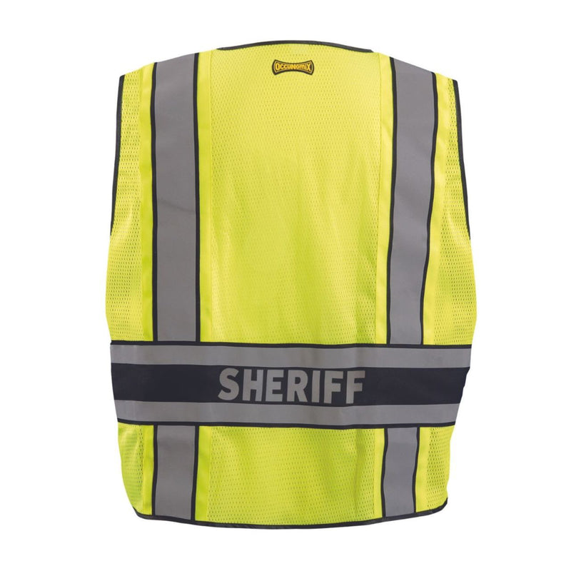 OccuNomix Type P Class 2 Hi-Vis Sheriff Mesh Back Public Safety Vest, LUX-DPSS-DOR, view 2 of 2