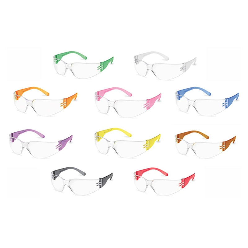 Gateway StarLite Small Gumballs Safety Glasses, Multi-color Frames, 10 Pack - 3699, view 1 of 12