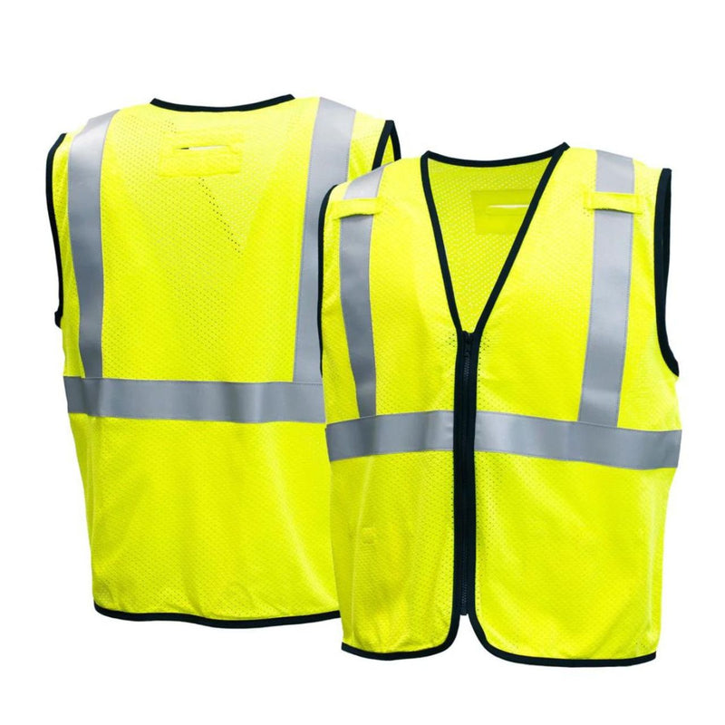 Pyramex RVZ52FR Type R Class 2 Hi-Vis Flame Resistant Mesh Safety Vest, view 1 of 5