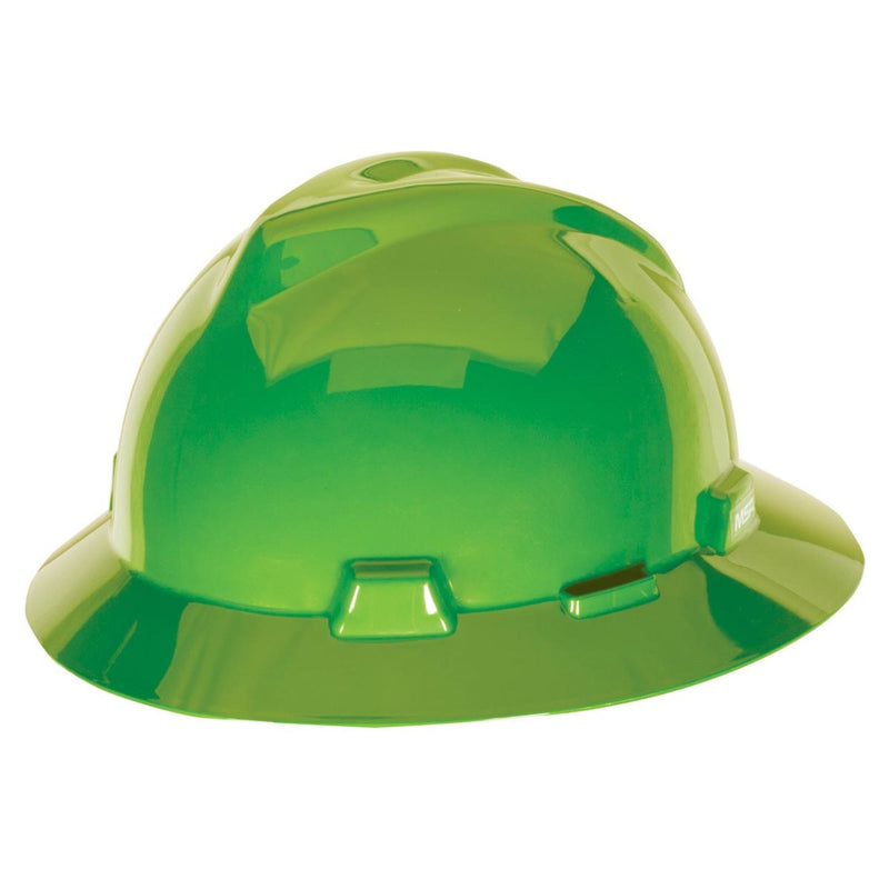 MSA V-Gard Full Brim Hard Hat with Fas-Trac III Suspension, view 17 of 17