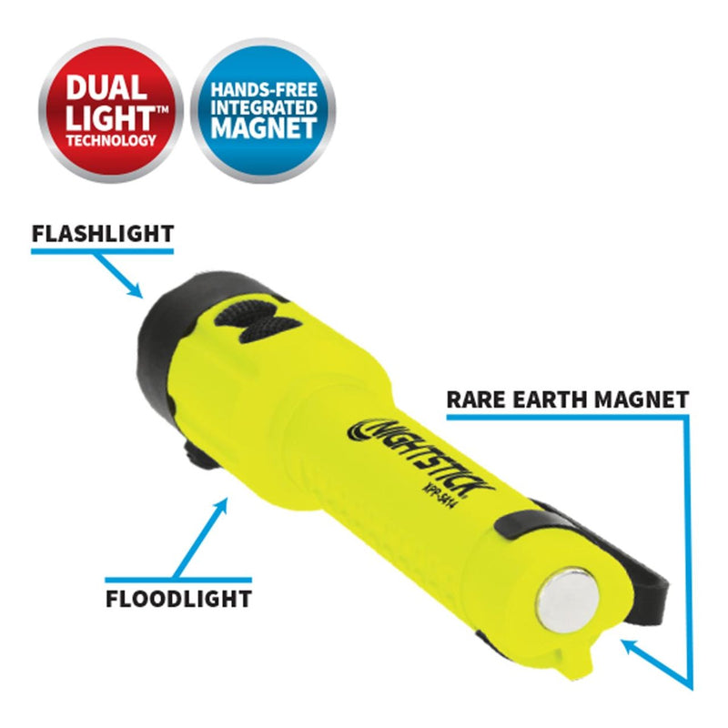 Nightstick Intrinsically Safe Dual-Light Flashlight Kit w/Magnet & Helmet Mounts - Green UL913/ATEX, view 6 of 10
