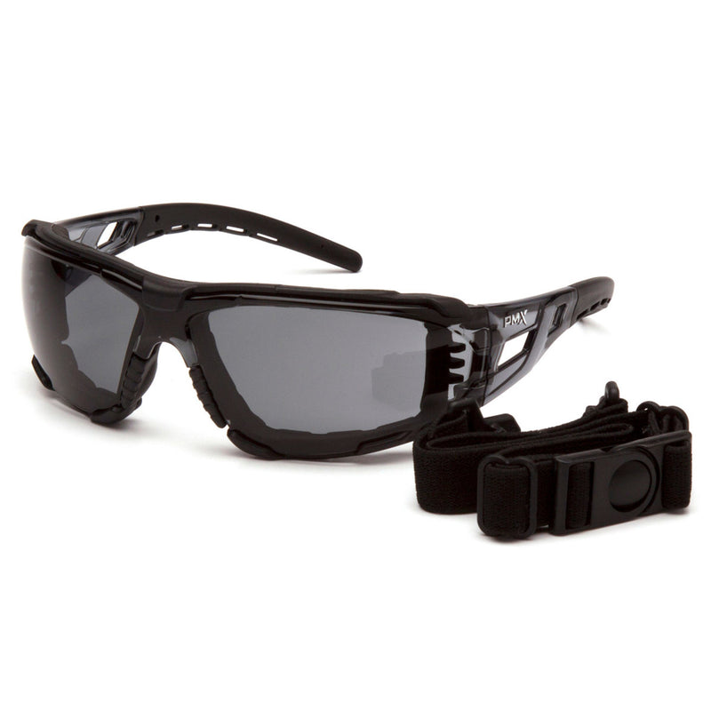 Pyramex Fyxate Foam Padded Sealed Safety Glasses, Black Temples, view 5 of 6