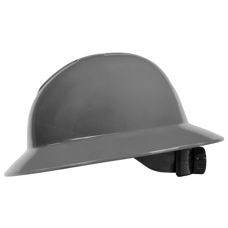 Rugged Blue Defender Full Brim Hard Hat, 6-Point Ratchet Suspension, RBH300, view 9 of 23