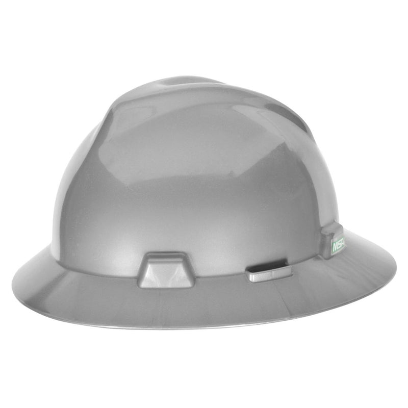 MSA V-Gard Full Brim Hard Hat with Fas-Trac III Suspension, view 15 of 17