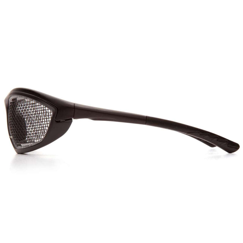 Pyramex Trifecta Safety Glasses, Wire Mesh Lens, Black Frame, view 3 of 5