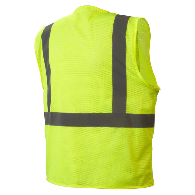 Pyramex RVHLM29 Type R Class 2 Hi-Vis Mesh Safety Vest, view 3 of 4