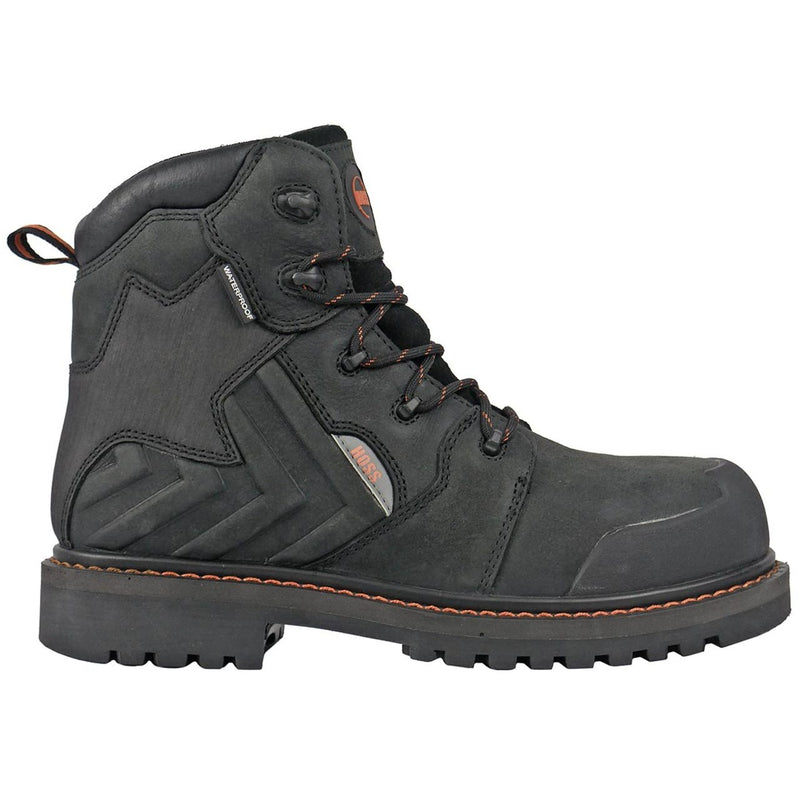 Hoss Men's Bronc 6" Composite Toe Boots, 60145, Black, view 4 of 7