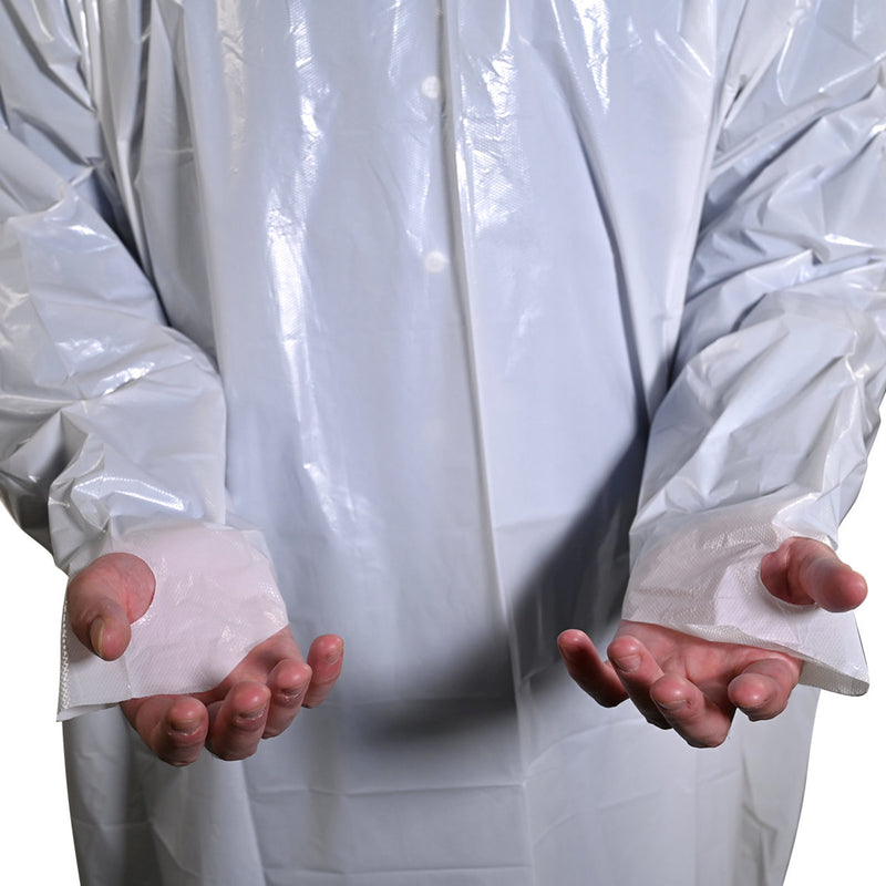 UMBO 47" Polyethylene CPE Gown with Thumb Loops - H232 - Pack of 10, view 8 of 18