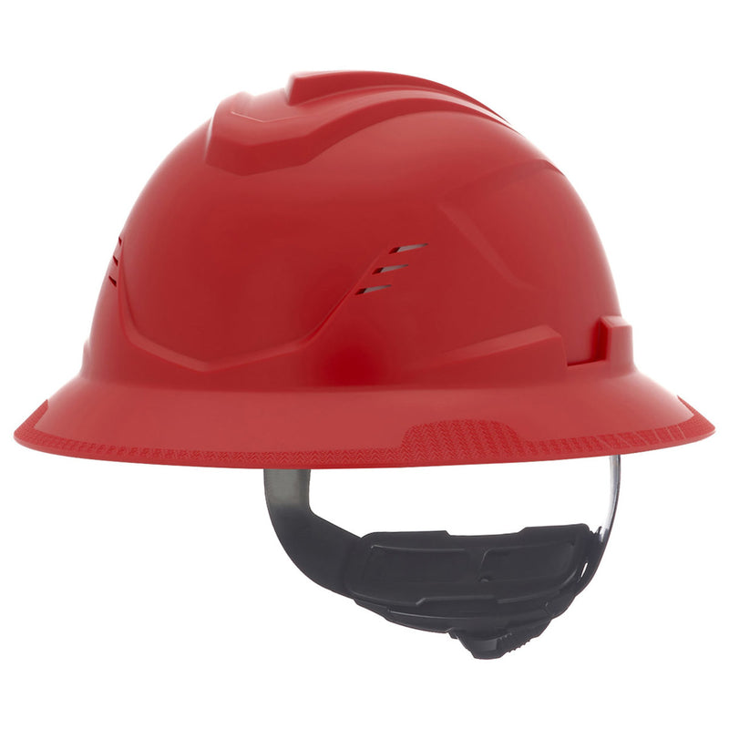 MSA V-Gard C1 Full Brim Vented Hard Hat with Fas-Trac III Suspension, view 11 of 15