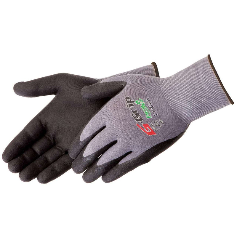 FroGrip G-Grip F4600 Micro-Foam Nitrile Coated Gloves, Gray/Black, view 1 of 4