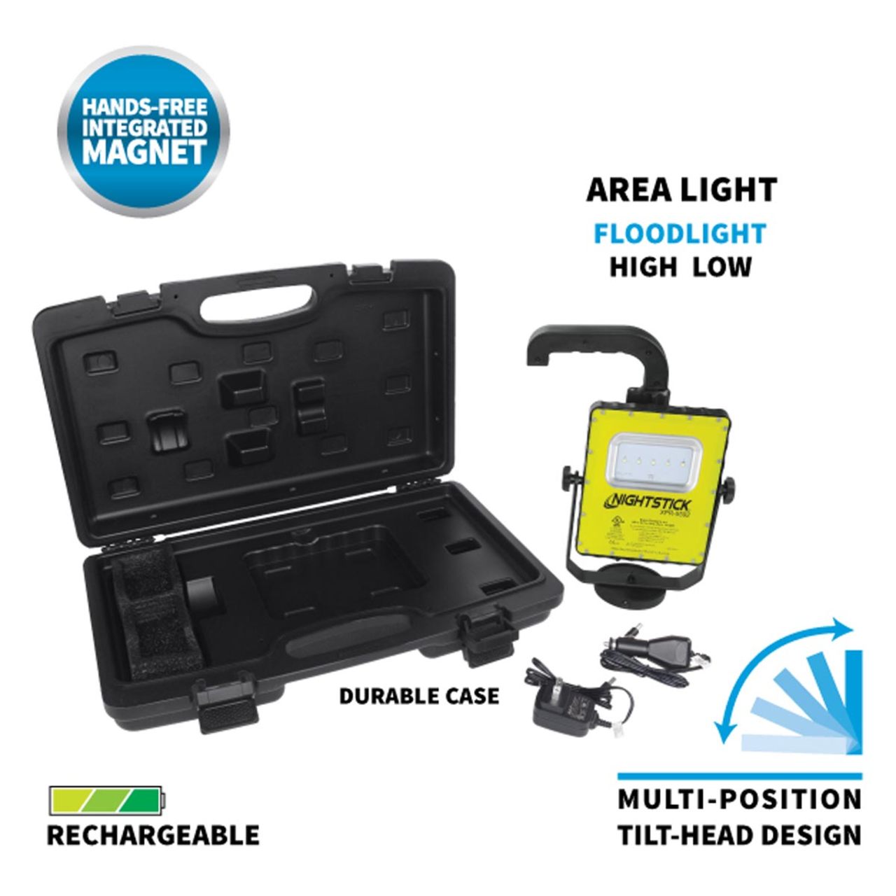 Nightstick Intrinsically Safe Magnetic Scene Light w/Blow Molded Case - Li-Ion - Green - UL913 / ATEX Nightstick Intrinsically Safe Magnetic Scene Light w/Blow Molded Case - Li-Ion - Green - UL913 / ATEX