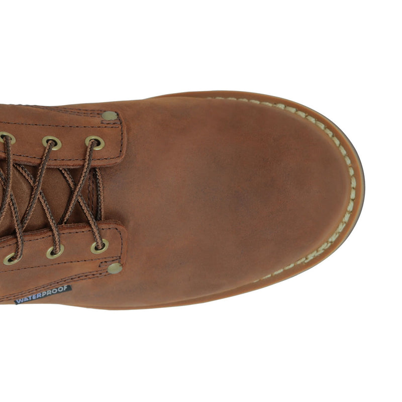 Carolina Men's Elm 8" Loggers Waterproof Insulated EH Soft Toe Boots, CA4821, Copper Crazy Horse, view 2 of 6